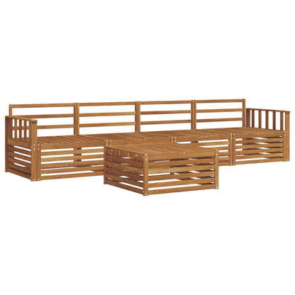 Outdoor Sofa Set 5 pcs Natural Solid Acacia Wood