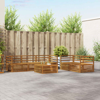 Outdoor Sofa Set 6 pcs Natural Solid Acacia Wood