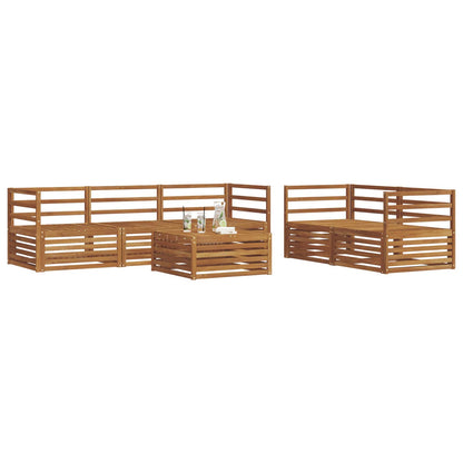 Outdoor Sofa Set 6 pcs Natural Solid Acacia Wood