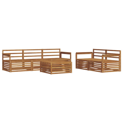 Outdoor Sofa Set 6 pcs Natural Solid Acacia Wood
