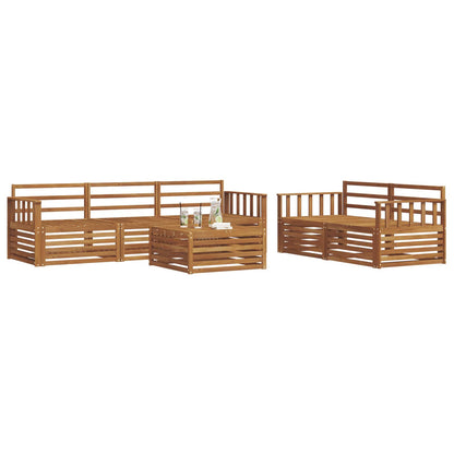 Outdoor Sofa Set 6 pcs Natural Solid Acacia Wood