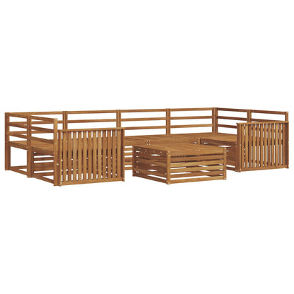 Outdoor Sofa Set 7 pcs Natural Solid Acacia Wood