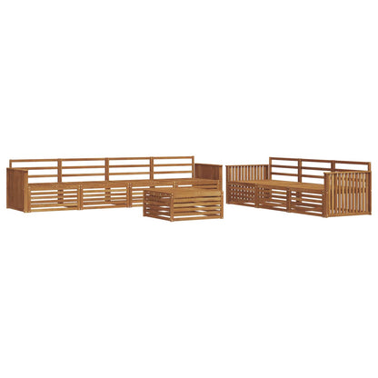 Outdoor Sofa Set 8 pcs Natural Solid Acacia Wood