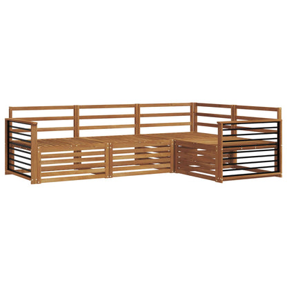 Outdoor Sofa Set 4 pcs Natural Solid Acacia Wood