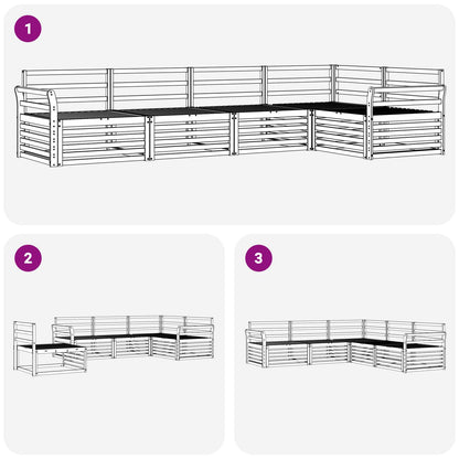 Outdoor Sofa Set 5 pcs Natural