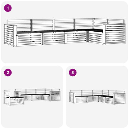 Outdoor Sofa Set 5 pcs Natural