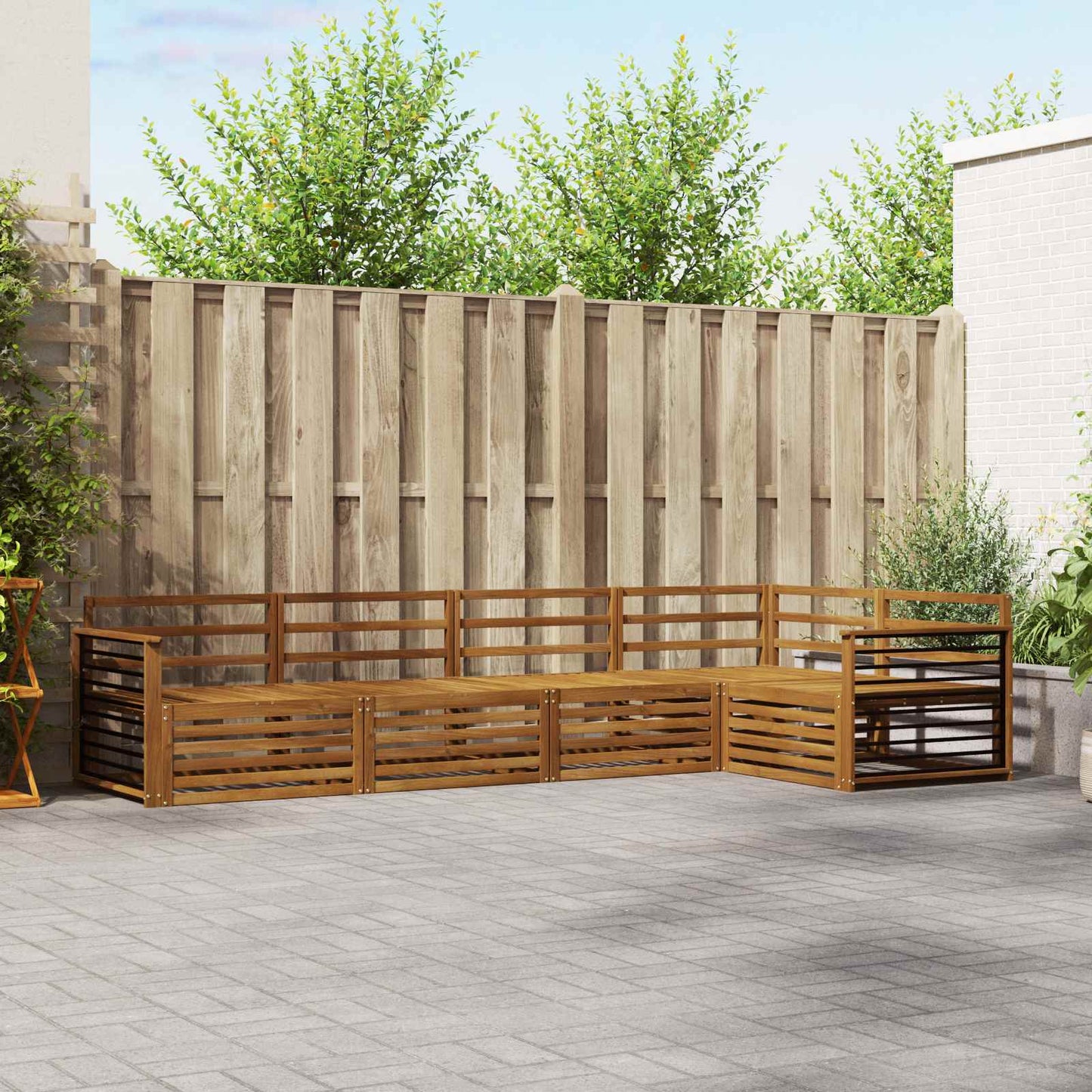 Outdoor Sofa Set 5 pcs Natural