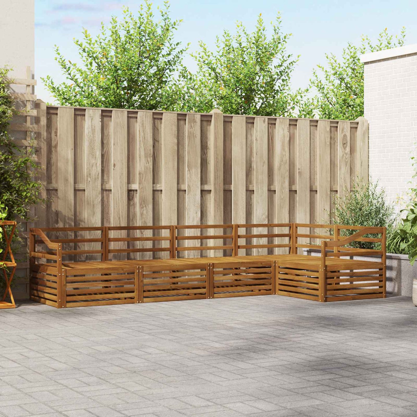 Outdoor Sofa Set 5 pcs Natural