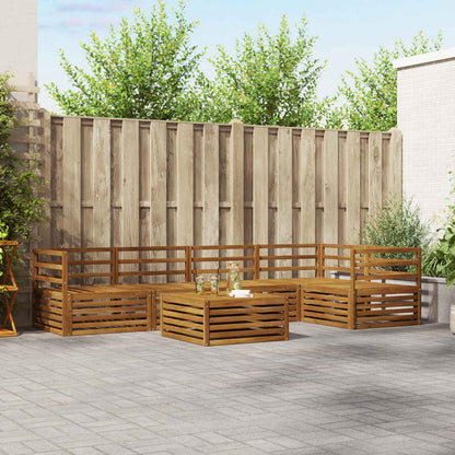 Outdoor Sofa Set 6 pcs Natural