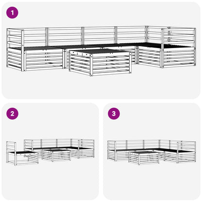 Outdoor Sofa Set 6 pcs Natural