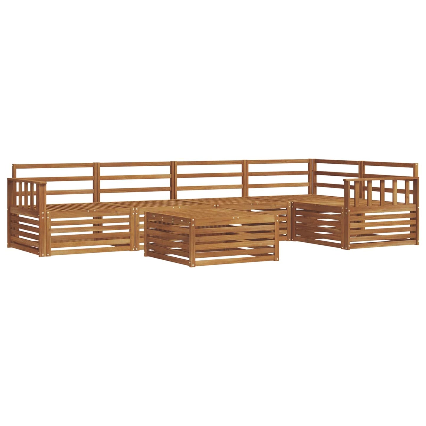 Outdoor Sofa Set 6 pcs Natural