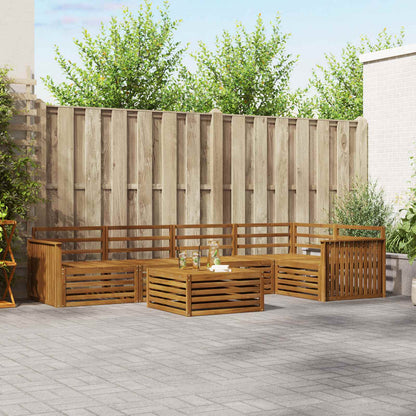 Outdoor Sofa Set 6 pcs Natural