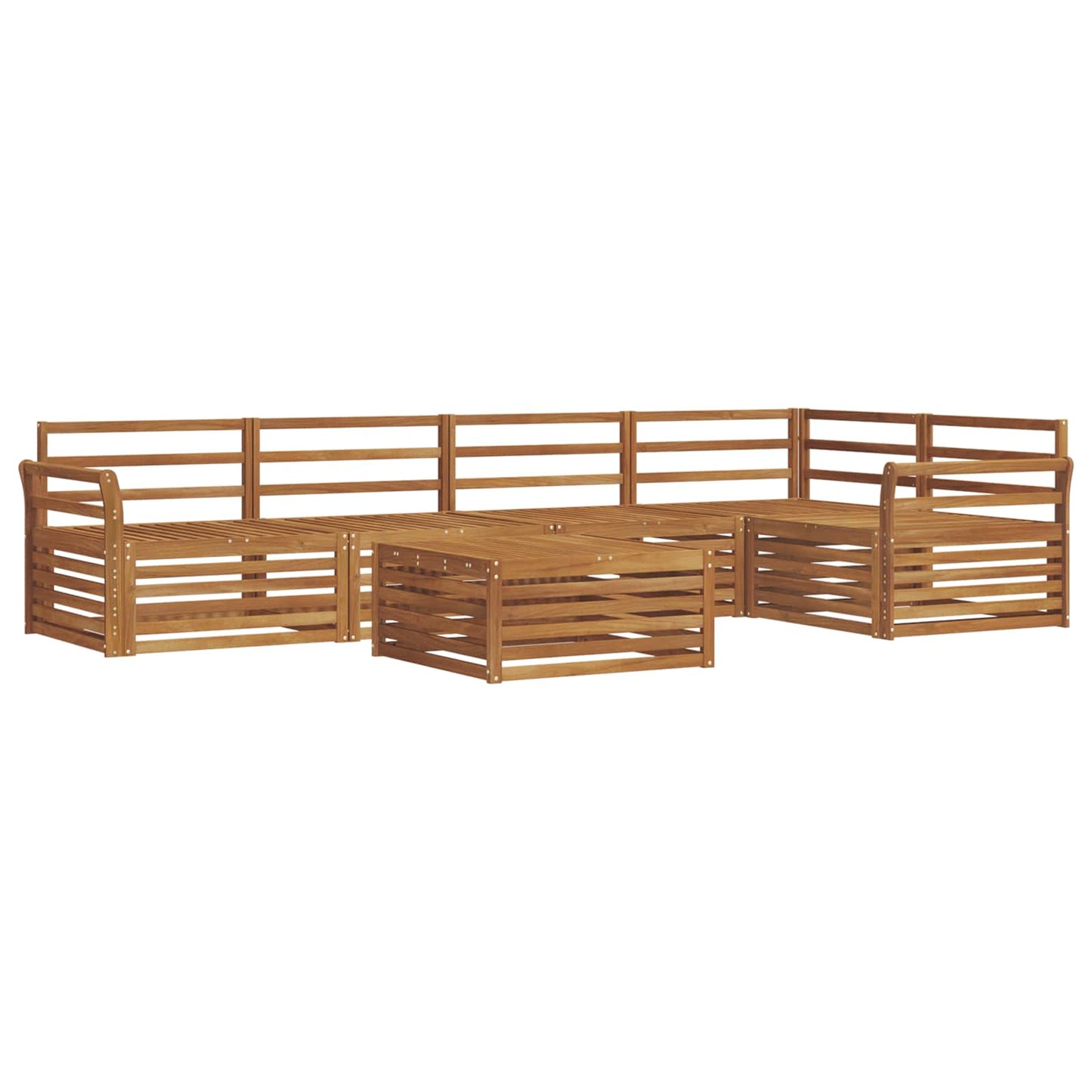 Outdoor Sofa Set 6 pcs Natural