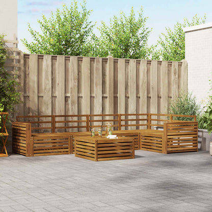 Outdoor Sofa Set 6 pcs Natural