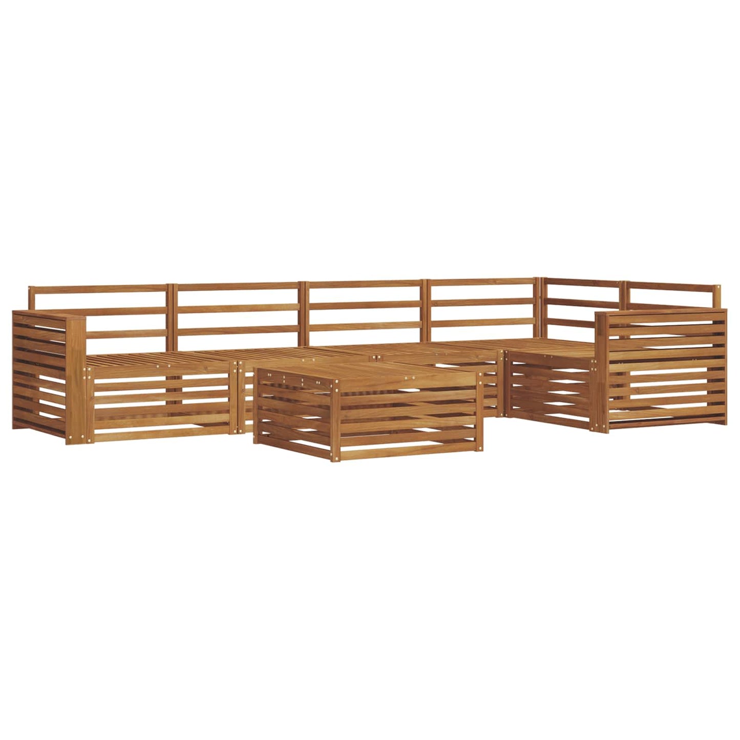 Outdoor Sofa Set 6 pcs Natural