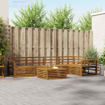 Outdoor Sofa Set 6 pcs Natural