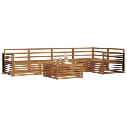 Outdoor Sofa Set 6 pcs Natural