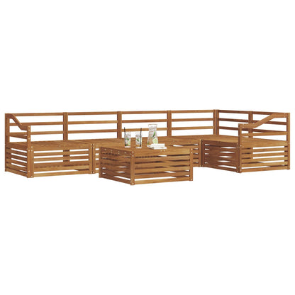 Outdoor Sofa Set 6 pcs Natural