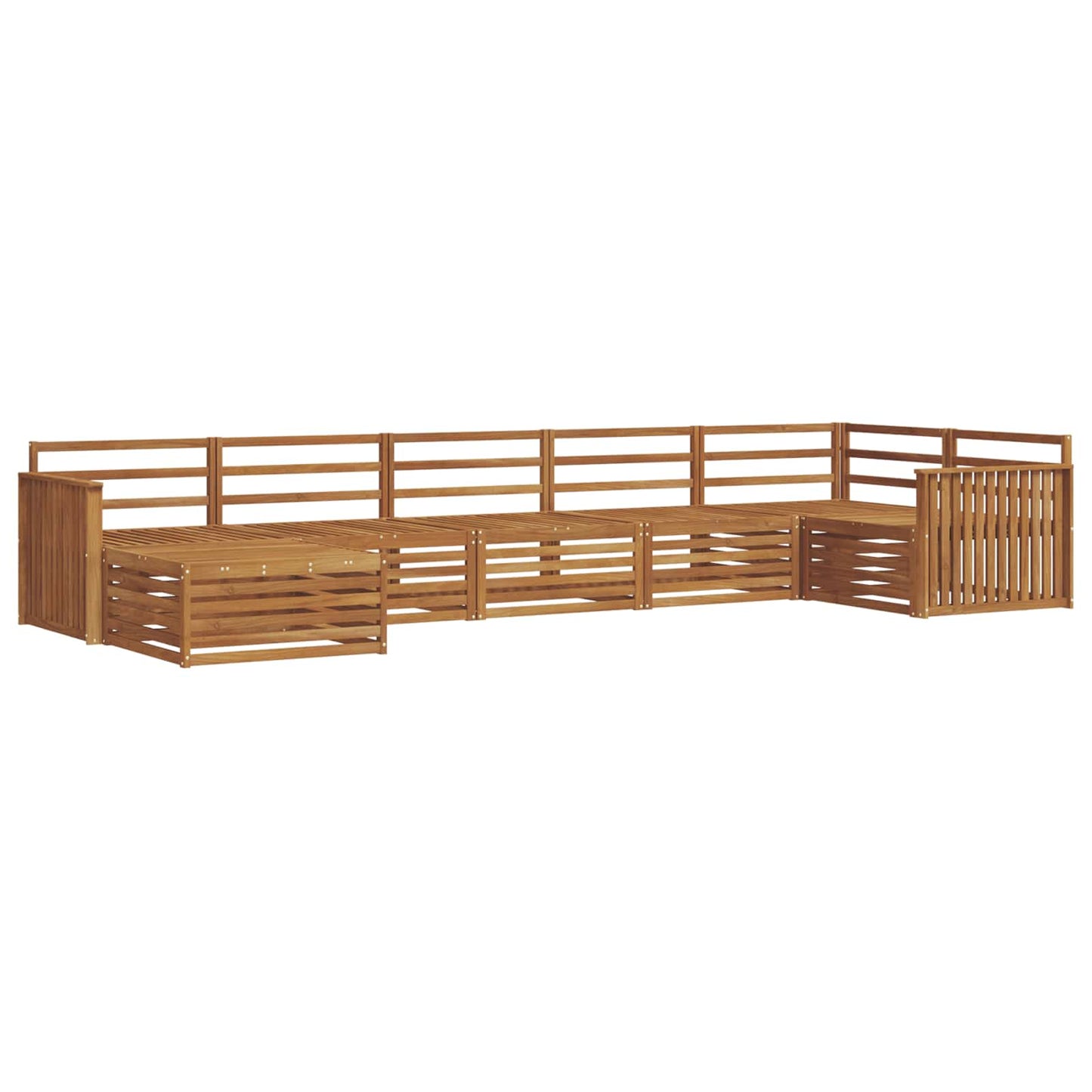 Outdoor Sofa Set 7 pcs Natural