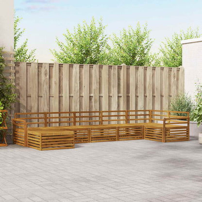 Outdoor Sofa Set 7 pcs Natural