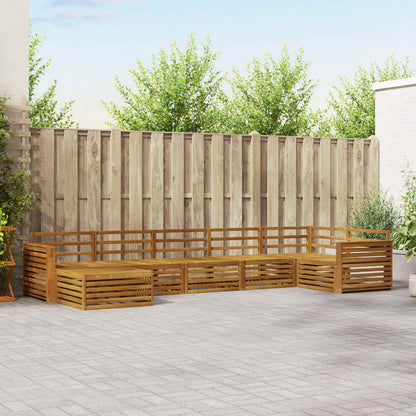 Outdoor Sofa Set 7 pcs Natural