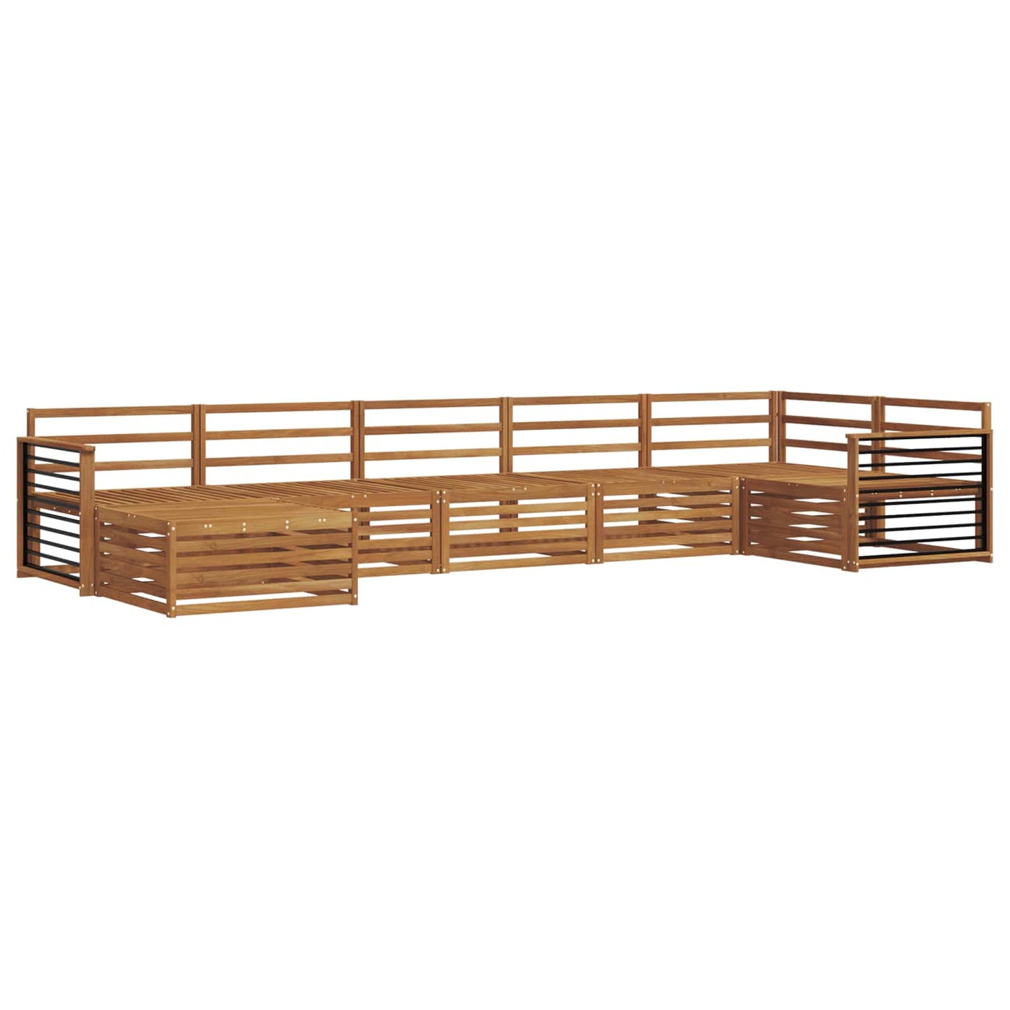 Outdoor Sofa Set 7 pcs Natural