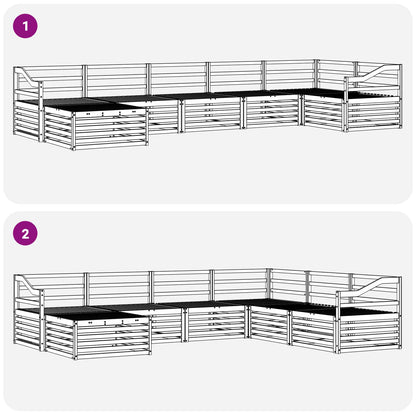 Outdoor Sofa Set 7 pcs Natural