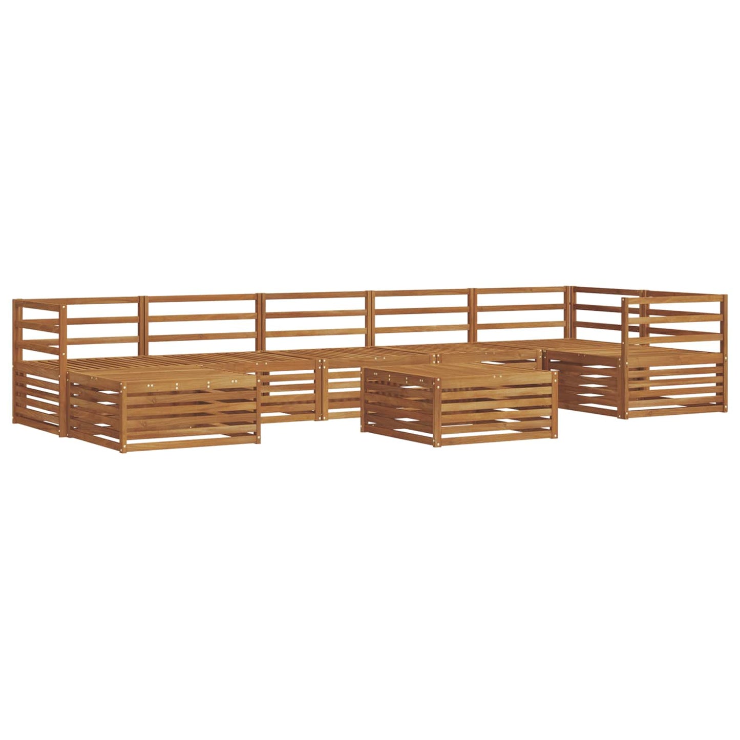 Outdoor Sofa Set 8 pcs Natural