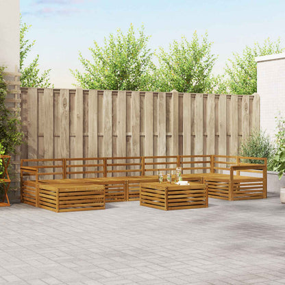 Outdoor Sofa Set 8 pcs Natural