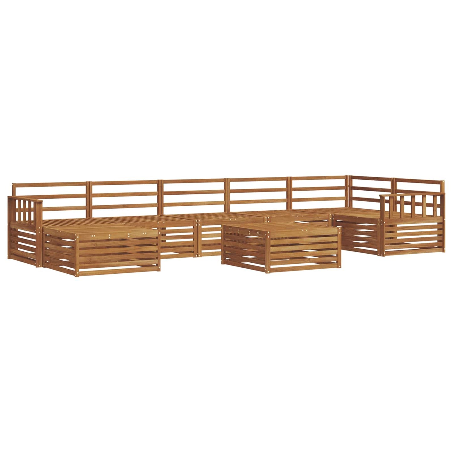 Outdoor Sofa Set 8 pcs Natural