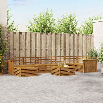Outdoor Sofa Set 8 pcs Natural
