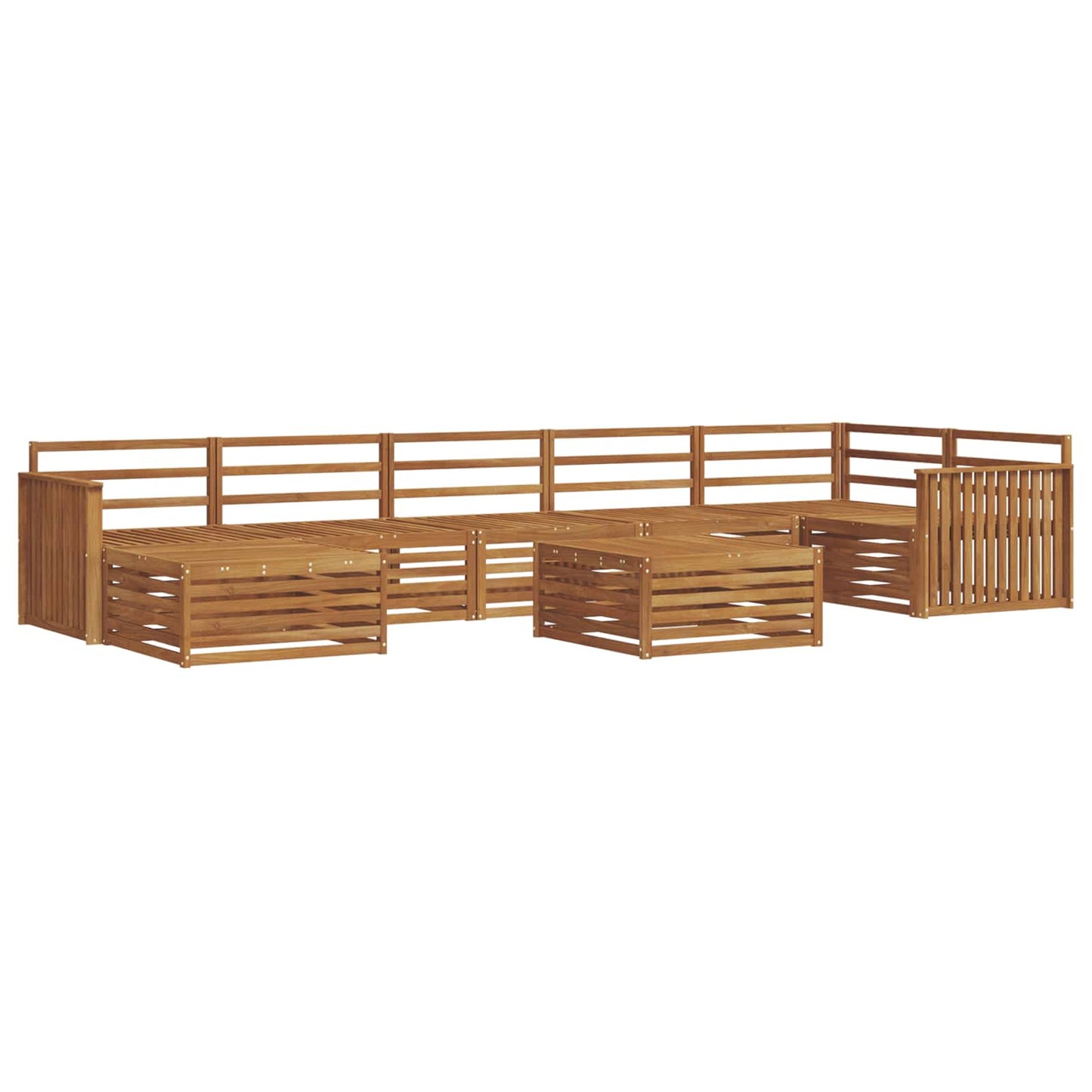 Outdoor Sofa Set 8 pcs Natural