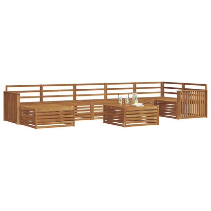 Outdoor Sofa Set 8 pcs Natural