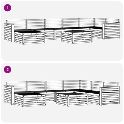 Outdoor Sofa Set 8 pcs Natural