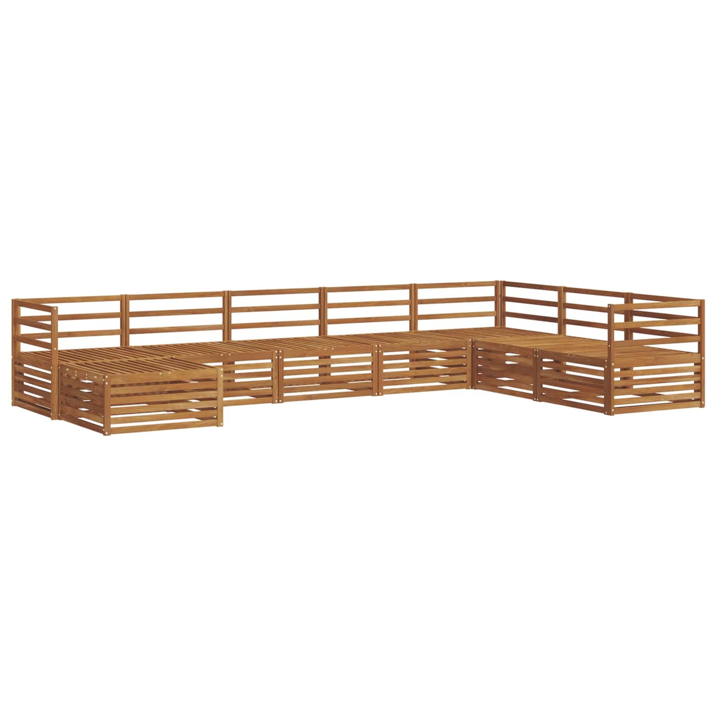 Outdoor Sofa Set 8 pcs Natural