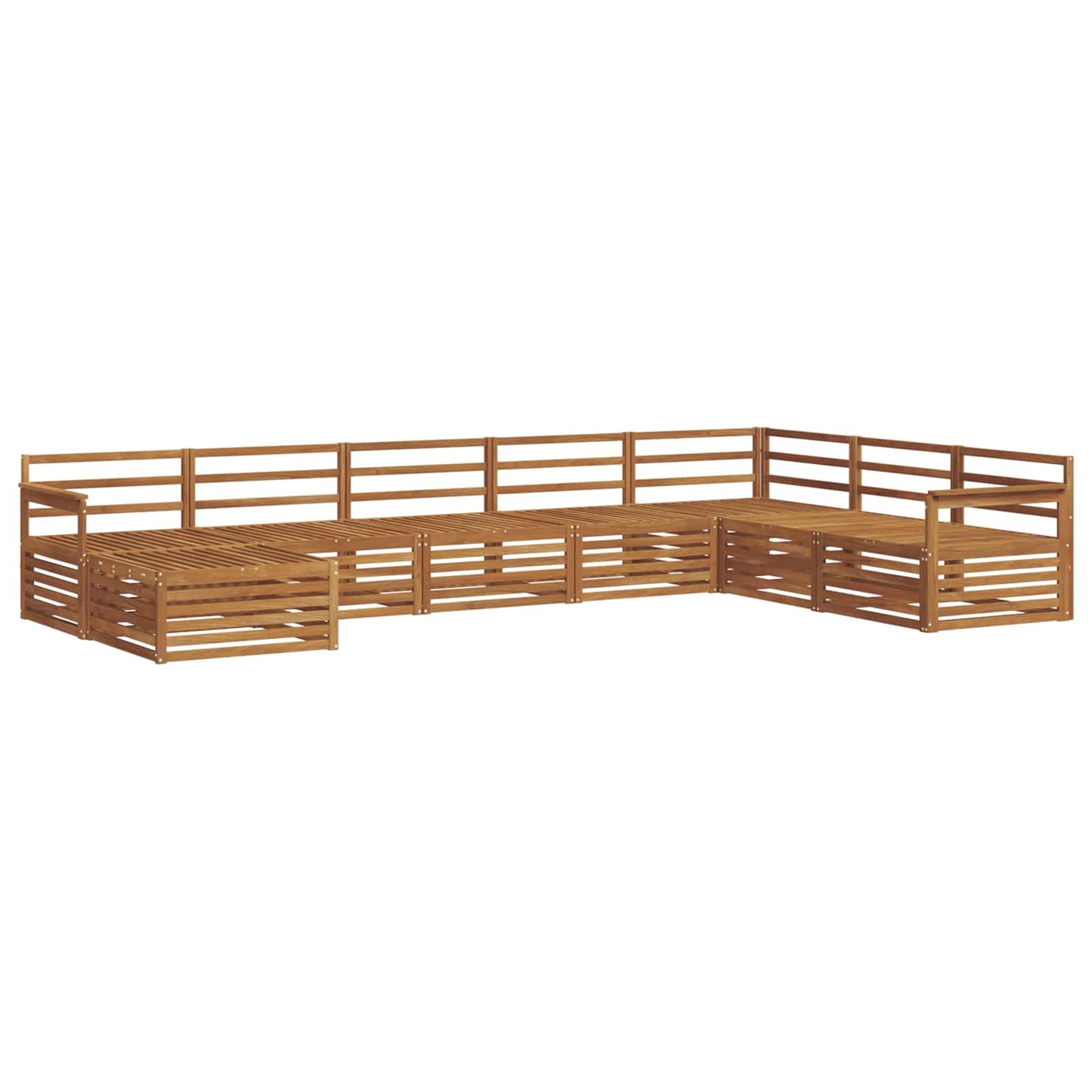 Outdoor Sofa Set 8 pcs Natural