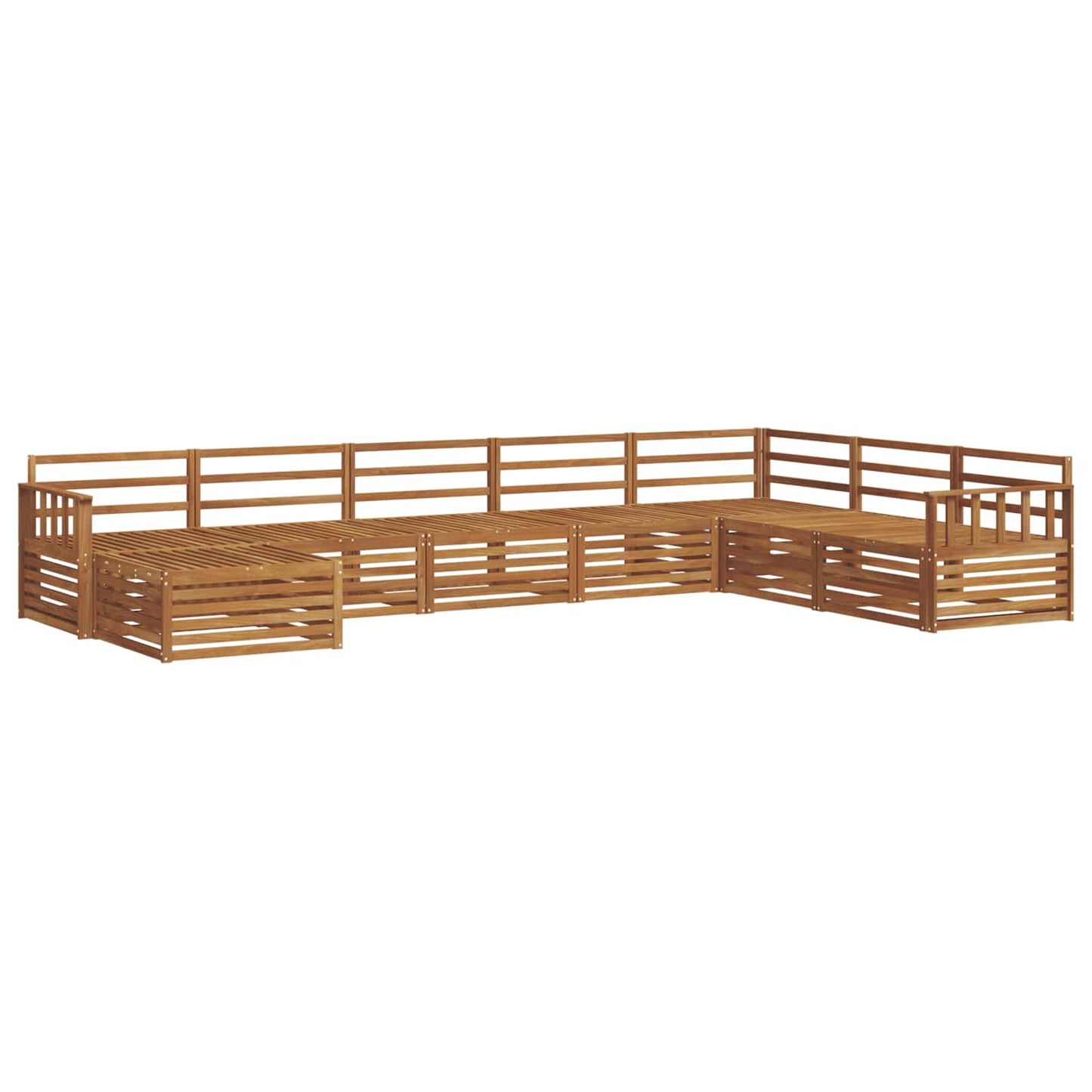 Outdoor Sofa Set 8 pcs Natural