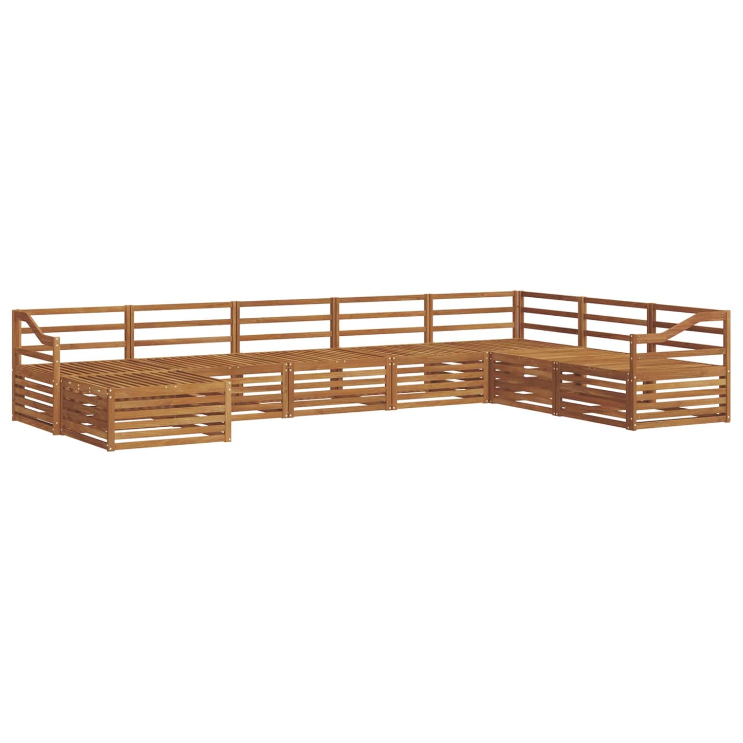 Outdoor Sofa Set 8 pcs Natural