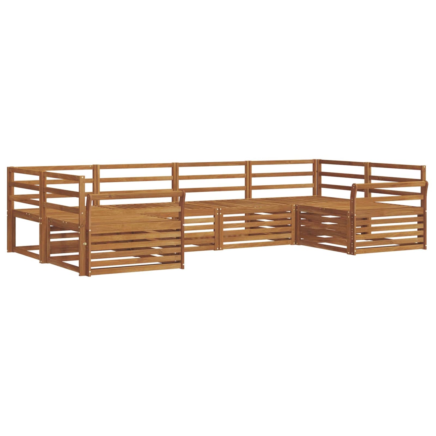 Outdoor Sofa Set 6 pcs Natural