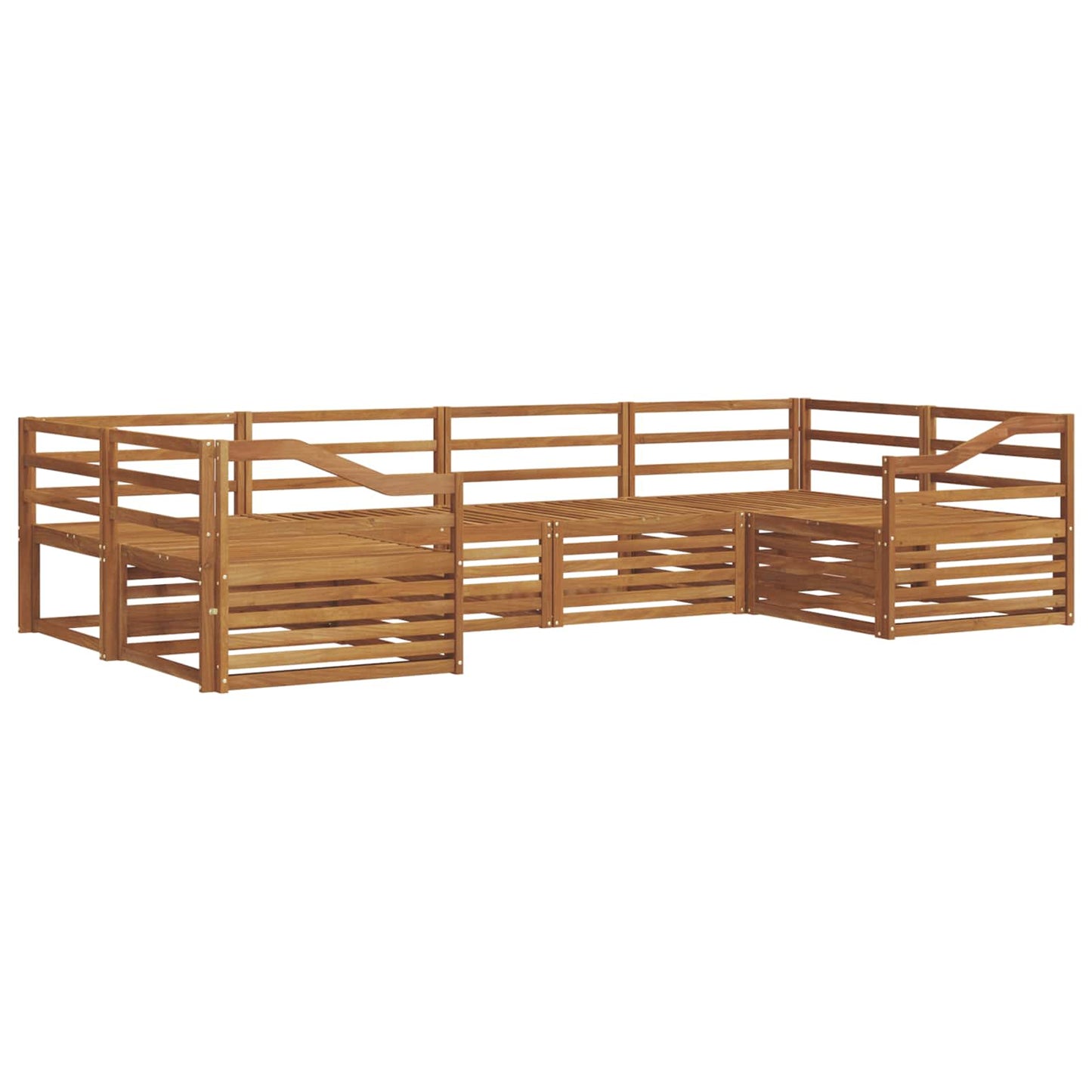 Outdoor Sofa Set 6 pcs Natural