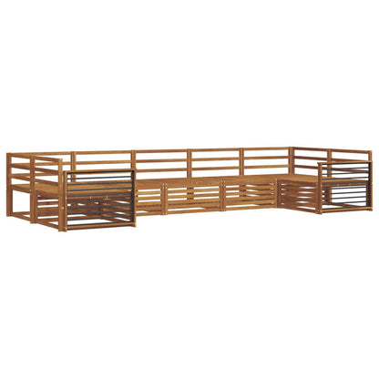 Sofa Sets 7 pcs Natural Solid Acacia Wood