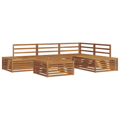 Outdoor Sofa Set 5 Piece Natural Solid Acacia Wood