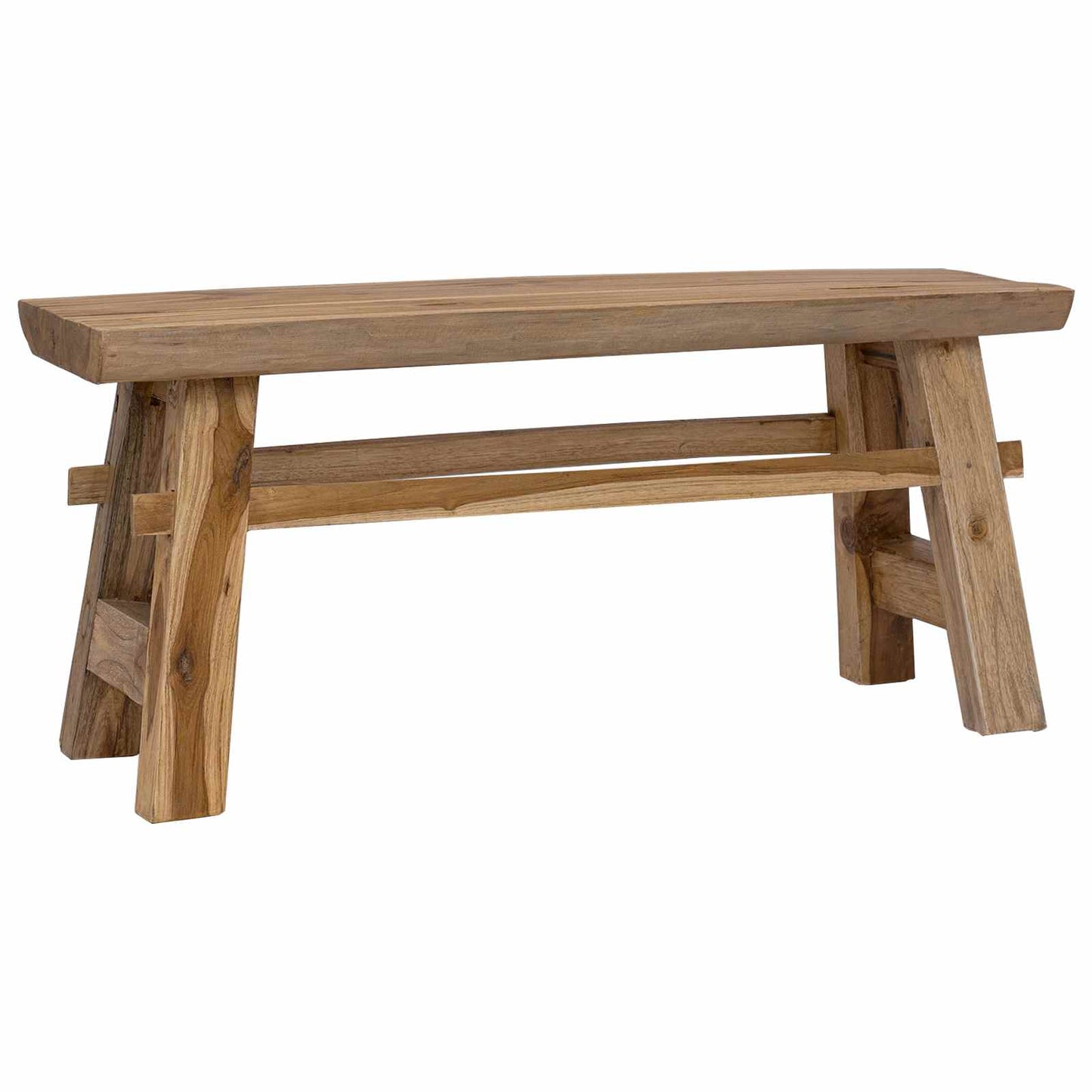 Bench Natural 100 x 29 x 43.5 cm Solid Teak Wood