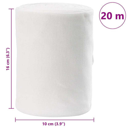 Drain Pipe White 16 x 2000 cm Fabric