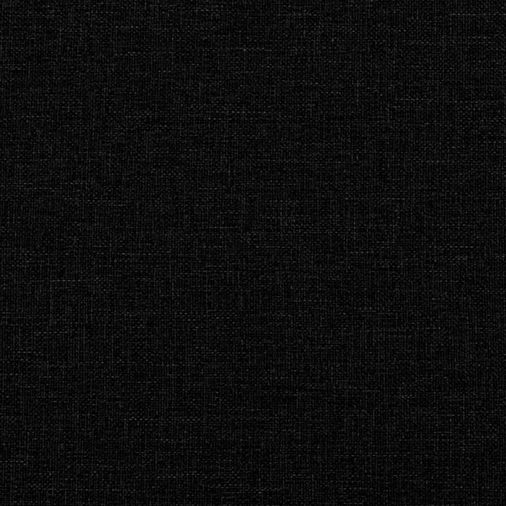 Storage Bed with Mattress Black 120 x 200 cm Fabric