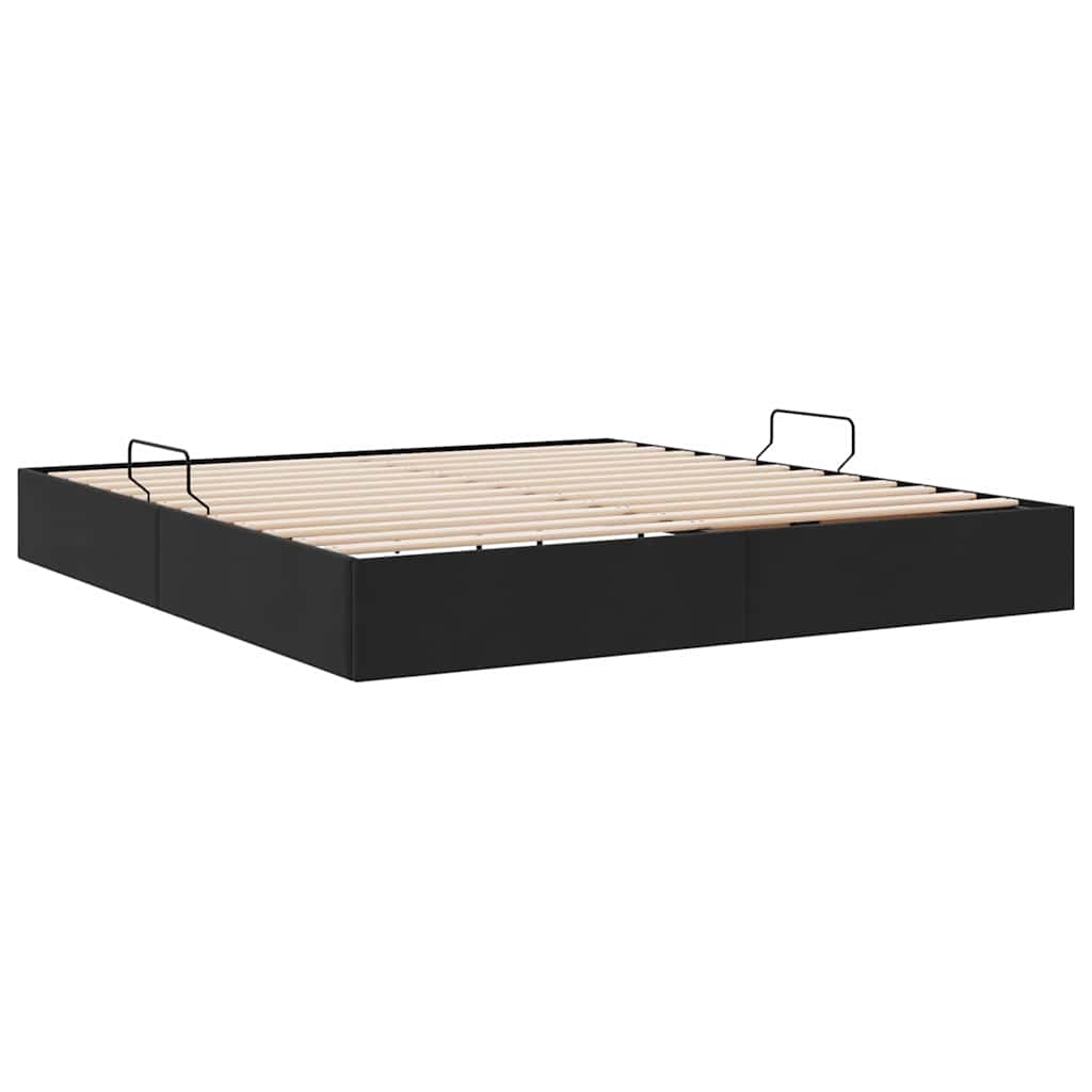 Storage Bed with Mattress Black 160 x 200 cm Velvet