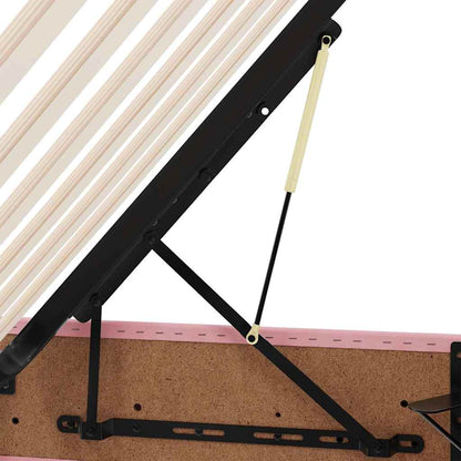 Storage Bed with Mattress with Storage Pink 180 x 200 cm Velvet