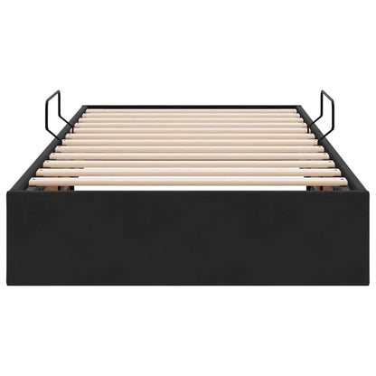 Storage Bed with Headboard Black 90 x 190 cm Velvet