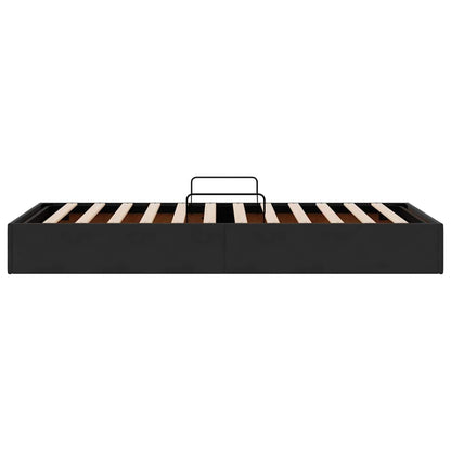 Storage Bed with Headboard Black 90 x 190 cm Velvet
