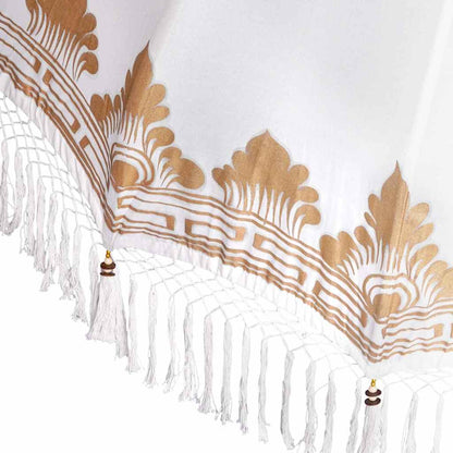 Balinese Parasol Cream 180-190 cm Cotton and solid wood